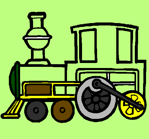 Desenho Comboio pintado por gui
