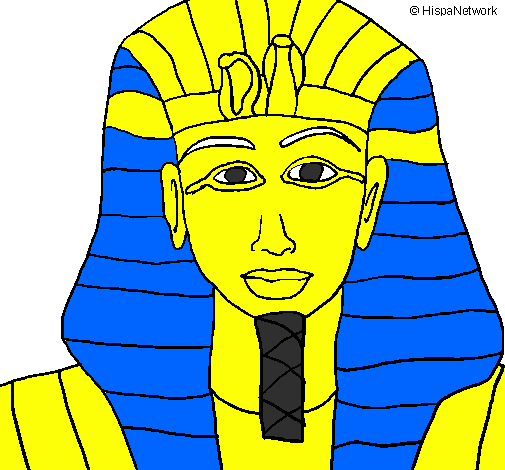 Desenho Tutankamon pintado por pãozinho
