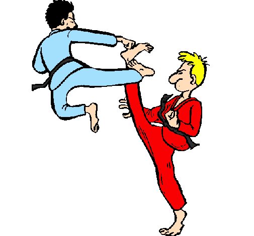 Desenho Karaté pintado por karate