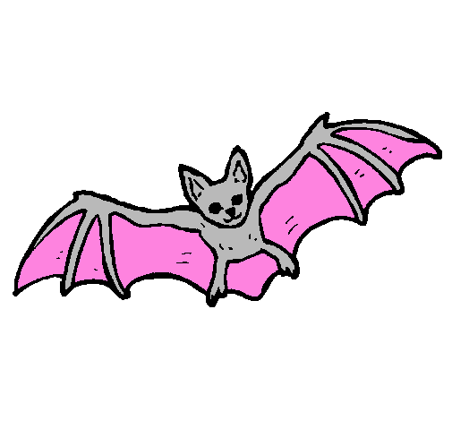 Desenho Morcego a voar pintado por carla