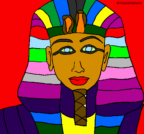 Desenho Tutankamon pintado por joao oliveira
