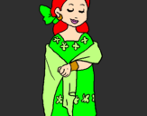 Desenho Senhora maia
 pintado por evellyn