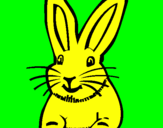 Desenho Coelho pintado por coelho