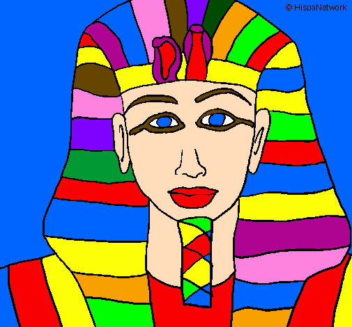 Desenho Tutankamon pintado por SOPHIA
