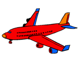 Desenho Avião de passageiros pintado por GIANCARLO