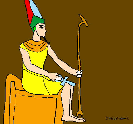 Desenho Amon pintado por isabela