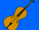 Desenho Violino pintado por marcia daniela
