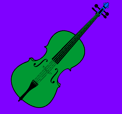 Desenho Violino pintado por nikollas guarujá sp