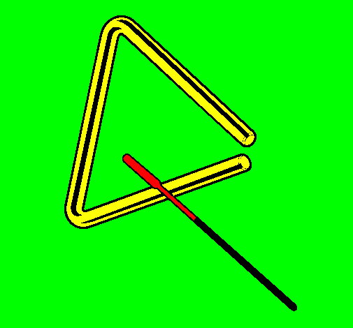 Desenho Triângulo pintado por inês