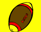 Desenho Bola de futebol americano pintado por samuel