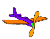 Desenho Avião de cartão  pintado por BERNARDO
