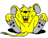 Desenho Rato a rir pintado por Edineia V.M