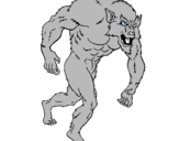 Desenho Homem lobo pintado por felipe limdinho
