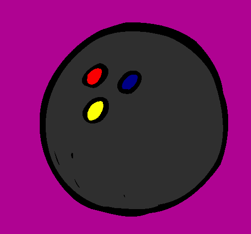 Desenho Bola de bowling pintado por matheus