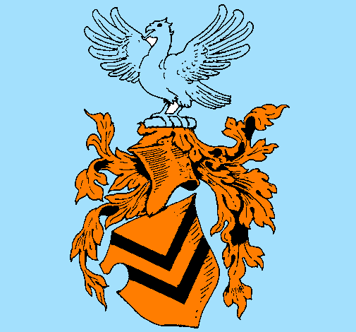 Desenho Escudo de armas e águia pintado por vithor