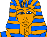 Desenho Tutankamon pintado por victor henryque