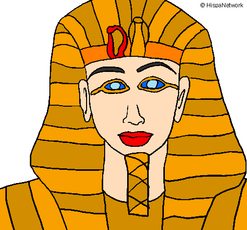 Desenho Tutankamon pintado por matheus