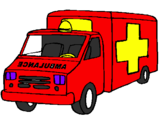 Desenho Ambulância pintado por yago