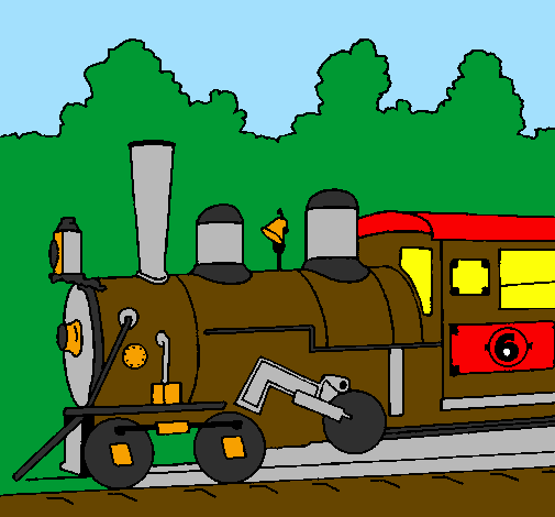 Desenho Locomotiva  pintado por Pedro