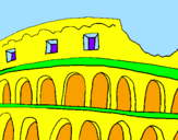 Desenho Coliseu pintado por FELIPE GABRIEl