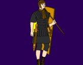 Desenho Soldado romano pintado por FAEL