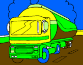 Desenho Camião cisterna pintado por javiChan