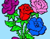 Desenho Ramo de rosas pintado por SAYURI