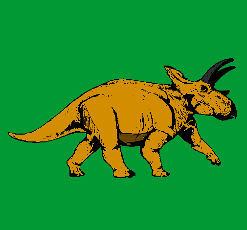 Desenho Tricerátopo pintado por Triceratóps