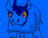 Desenho Rinoceronte pintado por luis gabriel