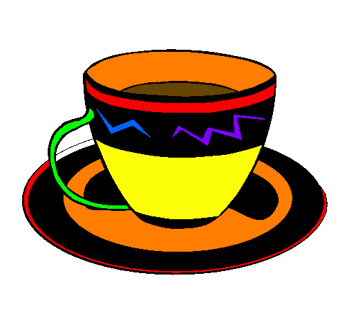 Desenho Taça de café pintado por icaro