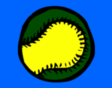 Desenho Bola de basebol pintado por lucas 