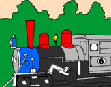 Desenho Locomotiva  pintado por guillermo