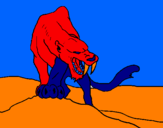 Desenho Tigre com dentes afiados pintado por juliocesar2208