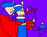 Desenho Os Reis Magos 3 pintado por lavinia