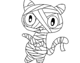 Desenho O gato momia pintado por arthur  costa   matos