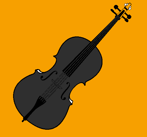 Desenho Violino pintado por franciellen