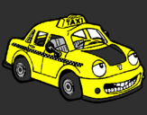 Desenho Herbie Taxista pintado por Debora  Angela