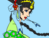 Desenho Princesa chinesa pintado por adhriely