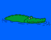 Desenho Crocodilo 2 pintado por fatima