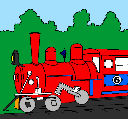 Desenho Locomotiva  pintado por JOÃO