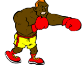 Desenho Boxeador pintado por icaro
