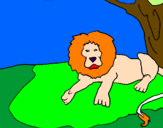 Desenho O Rei Leão pintado por CARLOS E S