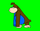 Desenho Macaco aborrecido pintado por marcio roberto