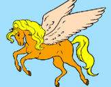 Desenho Pégaso a voar  pintado por Pegasus