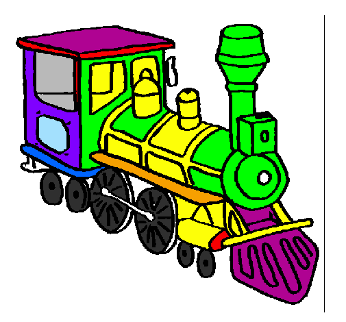 Desenho Comboio pintado por João Pedro