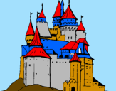 Desenho Castelo medieval pintado por guillermo