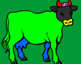 Desenho Vaca pintado por Picolé