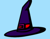 Desenho Chapéu de bruxa pintado por Raissa