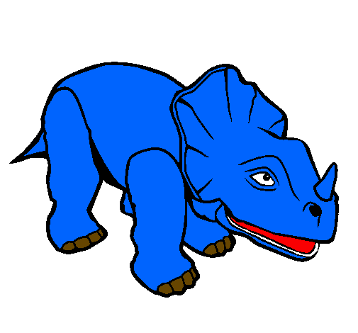 Desenho Triceratops II pintado por gustavo lu