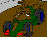 Desenho Carro de corrida pintado por rick zica
